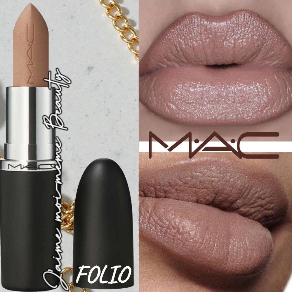 MAC Cosmetics MACImal Matte Lipstick In Folio - Cool Toned Grayish Beige